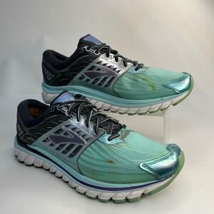 Brooks Glycerin 14 Womens Running Shoes Teal Black Silver 1202171B444 Size 9.5